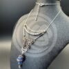 Burnished Butterfly Necklace and Earrings Set - Image 3