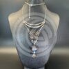 Burnished Butterfly Necklace and Earrings Set - Image 2