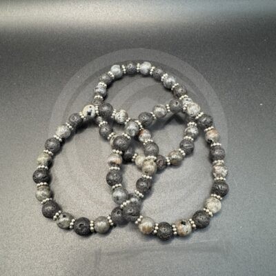 Transformation Bracelet - Labradorite & Lava Rock